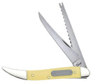 CASE MEDIUM TOOTHPICK FISH KNIFE YELLOW COMPOSITION 00120