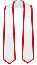 GraduationMall Plain Graduation Honor Stole Classic End With Trim