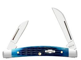 Case XX™ Small Congress 02845 Jigged Blue Bone Stainless Pocket Knife