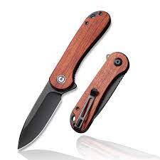 CIVIVI Elementum Liner Lock Knife Cuibourtia Wood (2.9" Black D2) C907U