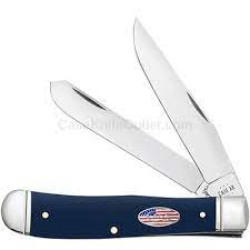 CASE BLUE SMOOTH SYNTHETIC STARS AND STRIPES TRAPPER