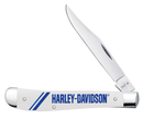 Case XX™ White & Blue Harley-Davidson Slimline Trapper 52241 Pocket Knife
