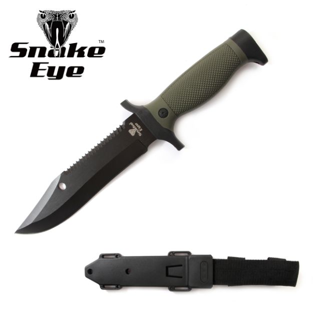 Snake Eye Fixed Blade Hunting Knife (SE-5133GN)