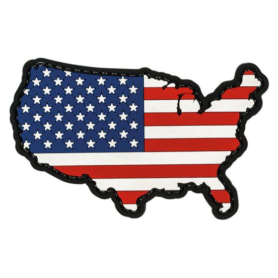 Voodoo U.S.A. FLAG - RUBBER PATCH - RED/WHITE/BLUE