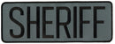 Sheriff Back Patch, Hook, 11x4