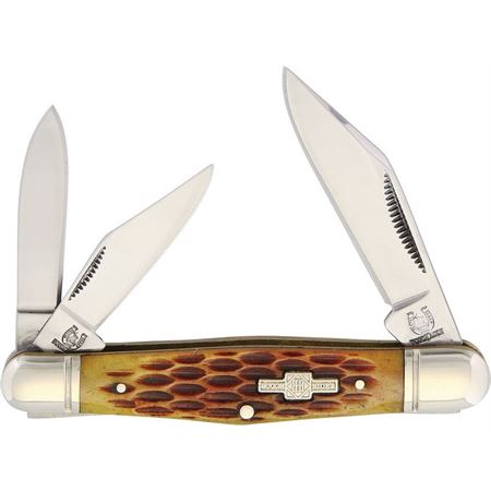 Rough Rider 106 Whittler Folding Pocket Knife with Amber Bone Handle