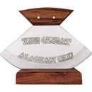 Rough Rider 851 The Great Alaskan ULU Fixed Stainless Blade Knife with Wood Handles