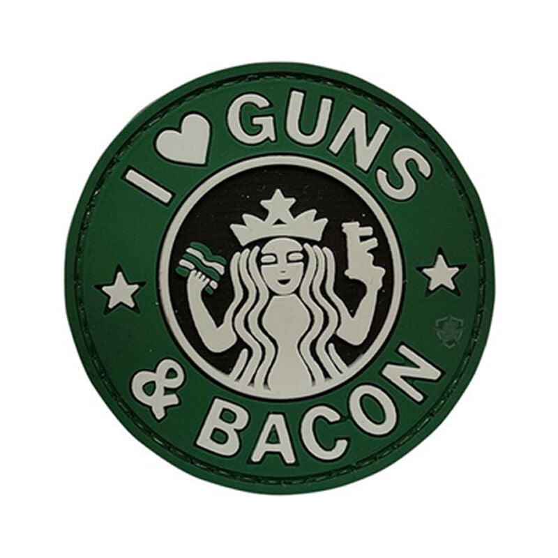 5ive Star Gear PVC Morale Patch I Love Guns and Bacon