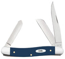 Case Navy Blue Synthetic Smooth Medium Stockman (CA23612)