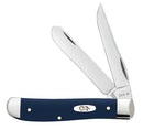 Case Navy Blue Synthetic Smooth Mini Trapper
