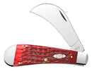 Case Dark Red Bone Peach Seed Jig Chrome Vanadium Hawkbill Pruner