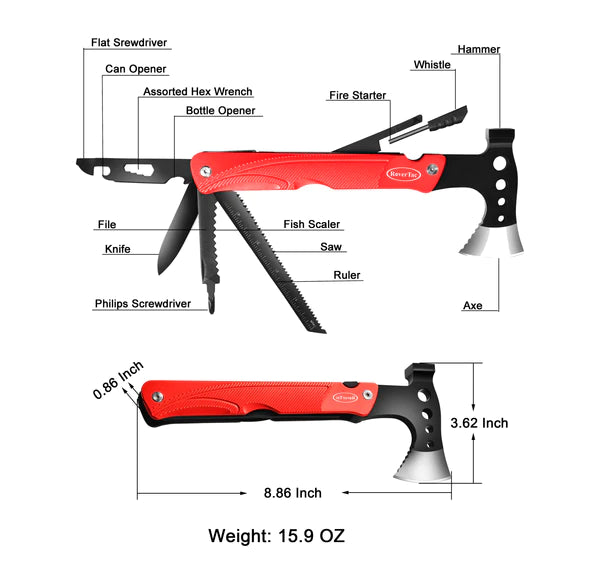 Super Size Multitool Axe Camping Buddy