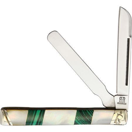 Rough Rider 2030 Doctors Knife Malachite Pearl