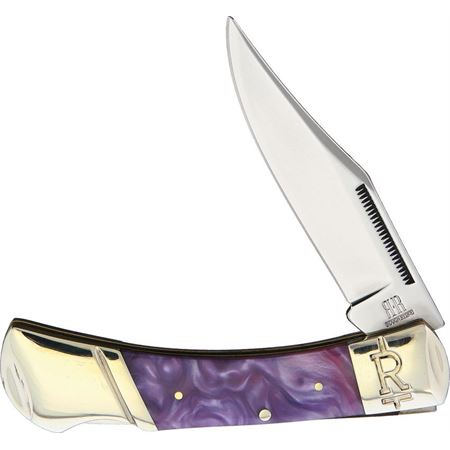 Rough Ryder 2149 Purple Swirl Lockback Knife