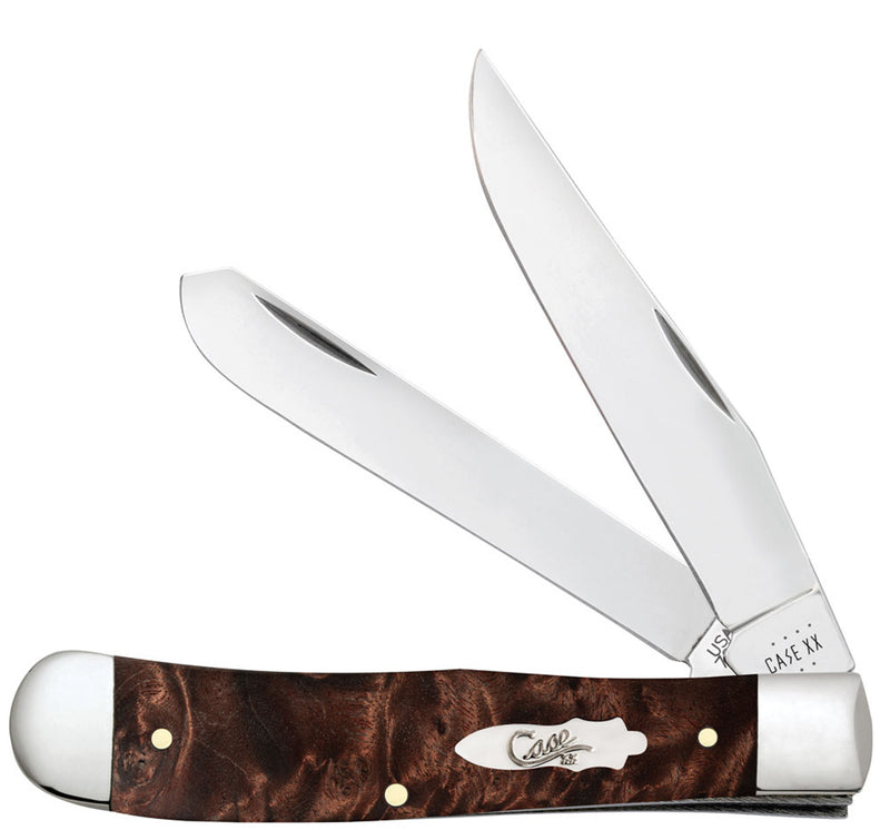 Case Trapper 64060 - Smooth Brown Maple Burl Wood