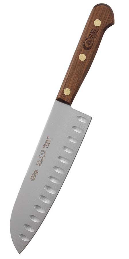 CASE WALNUT HANDLE SANTOKU