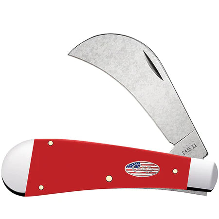 Case Hawkbill Pruner - American Workman - Red Synthetic - Carbon Steel - 73936