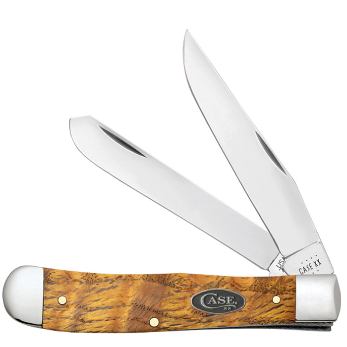 CASE YELLOW CURLY OAK TRAPPER