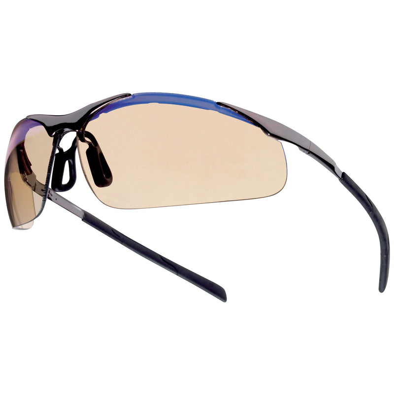 Bolle 40051 Contour Metal Safety Glasses - Silver Metal Temples - ESP Anti-fog Lens