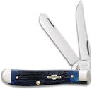 Case Blue Bone Handle Mini Trapper 3-1/2" Closed
