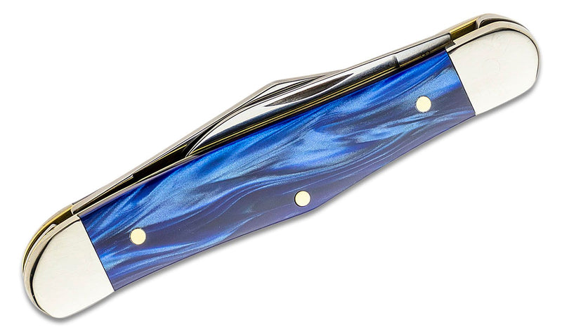 Case SparXX Smooth Blue Pearl Kirinite Half Whittler Pocket Knife (23443)