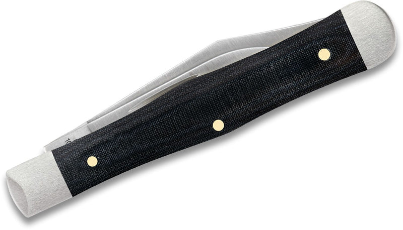 Case Smooth Black Micarta Small Swell Center Jack (27737)