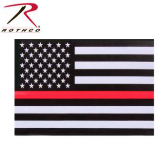 Rothco Thin Red Line Flag Decal (1295)