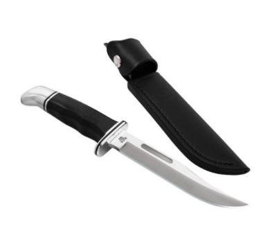 Buck Knives 119 Special Stainless Steel Fixed Blade Knife w/ Black Leather Sheath - 0119BKS-B