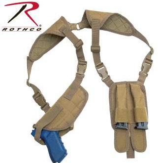 Rothco Ambidextrous Shoulder Holster - Coyote (10987)