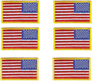 Reversed American Flag Embroidered Patch - Sew On