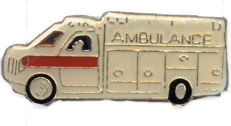 White Ambulance Pin