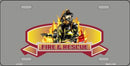 Smart Blonde - Fire Rescue Metal License Plate