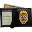 Smith & Warren Dress Leather Single ID Bi-Fold Wallet - Recessed