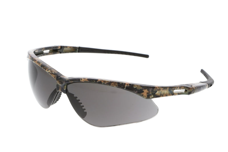 MCR Memphis Series Mossy Oak® Camo Safety Glasses Gray Lenses UV-AF® Anti-Fog Coating Wrap Around Lens Design