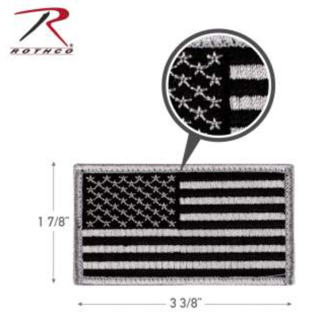 Rothco American Flag Patch - Hook Back