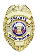 Hero's Pride Private Investigator Badge, Enameled & Plated, Durable 5-Pc Pin & Catch