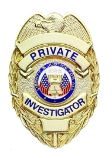 Hero's Pride Private Investigator Badge, Enameled & Plated, Durable 5-Pc Pin & Catch