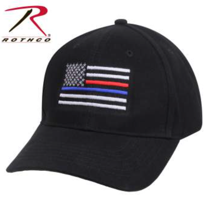 Rothco Thin Red & Blue Line Low Profile Flag Cap