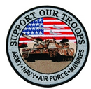 Hero's Pride Support Our Troops Collector Patch 5"