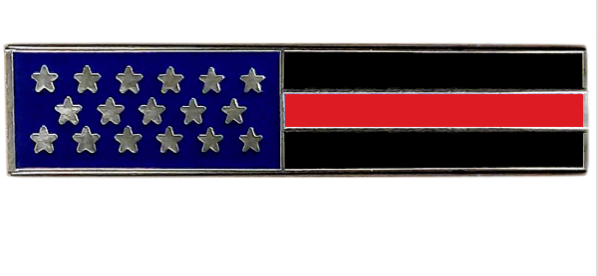 Hero's Pride U.S. Flag Pin Black/Red