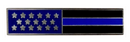 Hero's Pride U.S. Flag Pin Black/Blue