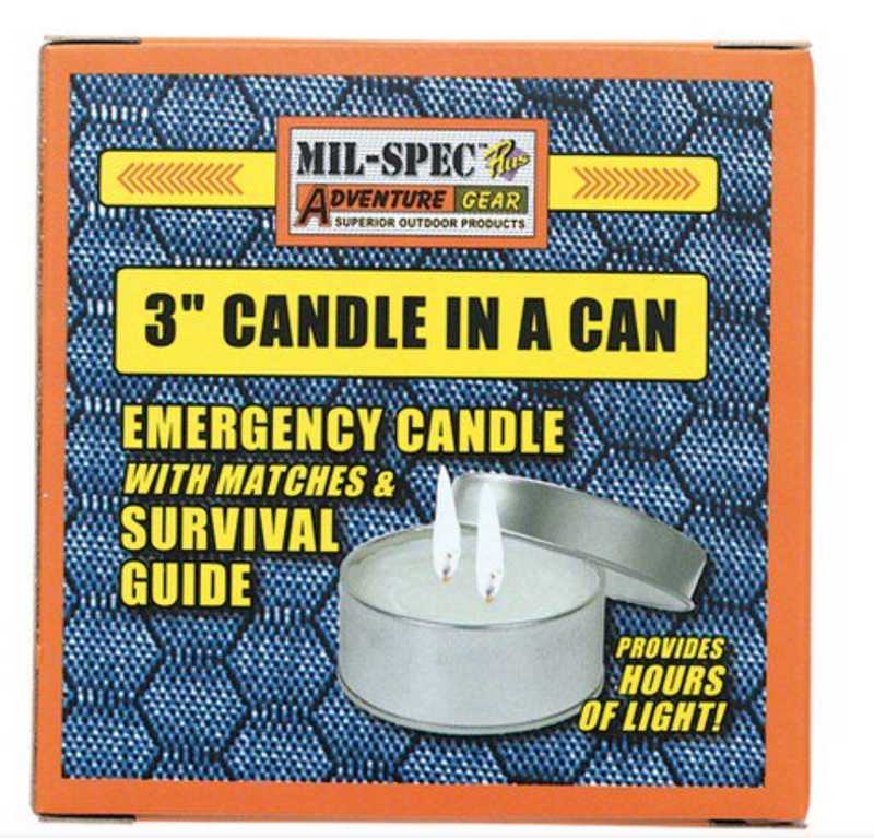 Mil-Spec Plus Adventure Gear 4" Candle In a Can