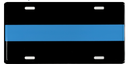 Blue Line License Plate