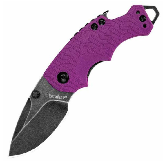 Kershaw Shuffle Folder 2.375 in Blackwash Plain Purple GFN