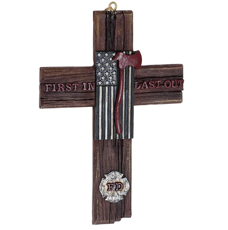 Pine Ridge 4 X 6 Firemen Flag Cross