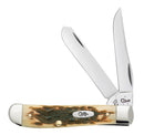 Case Mini Trapper Peach Seed Jig Amber Bone Mini Trapper