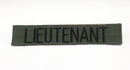 Lieutenant TDU Green Velcro Patch