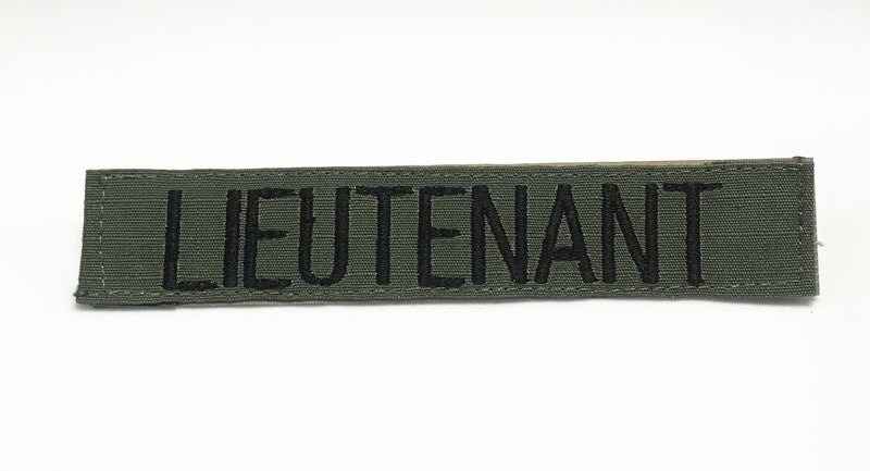 Lieutenant TDU Green Velcro Patch