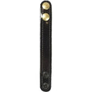 Gould & Goodrich 3/4" Wide Hi Gloss Belt Keepers-Silver Snaps