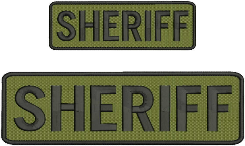 Sheriff Velcro Patch TDU Green